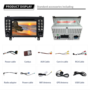 Lecteur DVD de voiture KD-7040 pour <span class=keywords><strong>Mercedes</strong></span> Benz Series, <span class=keywords><strong>autoradio</strong></span> Android 8 pouces 2Din, Carplay, lecteur multimédia automobile - Product Image 4