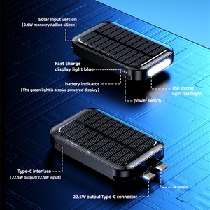 Batterie externe portable créative PD22.5W 5000mAh, chargeur solaire étanche, powerbank d'extérieur pour cadeaux - Product Image 5