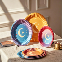 Fabricant professionnel, vente en gros, assiettes en papier personnalisées pour fêtes, assiettes en papier jetables