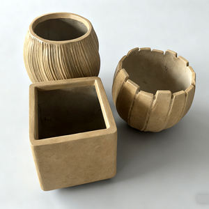 Macetas <span class=keywords><strong>de</strong></span> Arcilla <span class=keywords><strong>de</strong></span> Óxido <span class=keywords><strong>de</strong></span> Magnesio, Color Blanco y Camel, Estilo Vintage, Ecológicas, Capacidad <span class=keywords><strong>de</strong></span> 5L, Macetas para Jardín y Hogar, Venta al <span class=keywords><strong>por</strong></span> <span class=keywords><strong>Mayor</strong></span> - Product Image 2