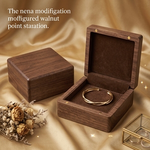 Boîte à montre en bois de luxe sur mesure, style simple, boîte de rangement carrée en bois pour l'emballage de montres de luxe - Product Image 4