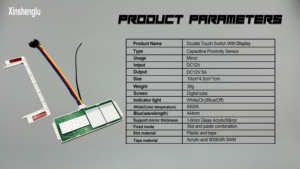 <span class=keywords><strong>12V</strong></span> 5A 60W Pantalla de temperatura de tiempo Desempañador Espejo de memoria CCT Luz LED delgada Sensor táctil Interruptor atenuado - Product Image 6