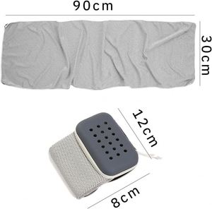 ผ้าขนหนูไมโครไฟเบอร์แบบเย็นสำหรับกีฬา ซับเหงื่อเร็ว แห้งไว ขนาด 30x80 ซม. เหมาะสำหรับออกกำลังกาย ว่ายน้ำ โยคะ วิ่ง - Product Image 2