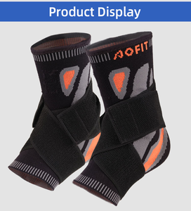 Unisex enkelbrace voor wintergebruik - hoge compressie, ademend, klittenbandsluiting voor verlichting van verstuikingen & plantaire <span class=keywords><strong>fasciitis</strong></span> - Product Image 6