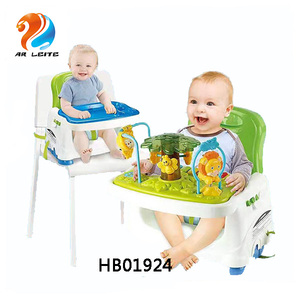 <span class=keywords><strong>Chaise</strong></span> de salle à manger en plastique réglable pour bébé, siège d'appoint Musical pour soins de bébé, sécurité Portable pour manger bébé - Product Image 1