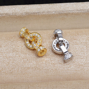 Hebilla de Plata S925 con Perla, Hebilla Mini para Sombrero 5747, para Pulseras y Collares, Accesorios y Componentes de Joyería - Product Image 2