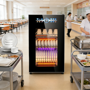 Sterilizzatore UV per Stoviglie con Funzionamento a Pulsante Singolo, Lampada UV a Lunga Durata, Armadietto Elettrico per Disinfezione, Piccolo Armadietto Disinfettante - Product Image 2