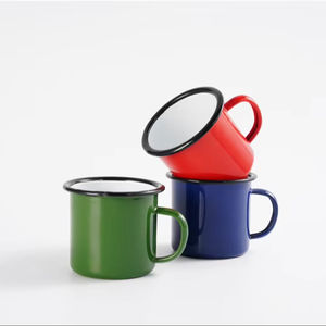 गर्म बिकने वाला सस्ता तामचीनी कप कप 330 मिलीलीटर तामचीनी मापने वाला कप - Product Image 1