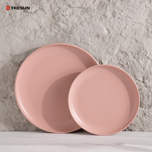 Piatti in Ceramica Smaltata Rosa Opaco di Lusso per Decorazione Tavola, Bomboniere, Hotel e Ristoranti - Product Image 4