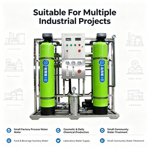 Système de traitement d'<span class=keywords><strong>eau</strong></span> par osmose inverse (RO) monophasé 0,5T/H, purificateur d'<span class=keywords><strong>eau</strong></span> industriel automatique 500LPH avec châssis en acier inoxydable - Product Image 5