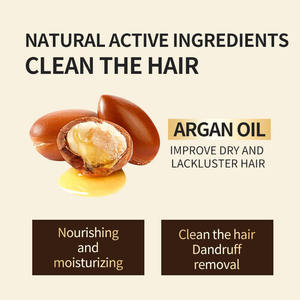 Shampoo à l'huile d'argan marocaine OEMODM, nourrit en profondeur les cheveux secs et abîmés, redonne de la brillance, lisse les frisottis, nettoie en douceur le cuir chevelu, vente en gros - Product Image 5