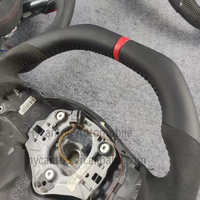 Volant de direction automobile en cuir suédé personnalisé en usine avec bande rouge Performance pour BMW E90 335i 335 330