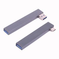 Adaptador USB C Hub 3.1 OTG 4 en 1 Avanzado, Divisor USB 3.0 de Alta Velocidad, Aleación de Aluminio y PVC para Computadora Pro 15 MacBook Air Pro