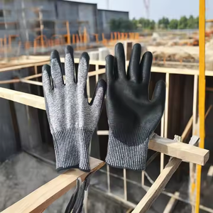 Guantes sumergidos recubiertos de <span class=keywords><strong>PU</strong></span> HPPE Liner Anti CUT Leve 5 Guantes DE TRABAJO resistentes a Cortes - Product Image 3