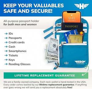 Organizador de Documentos de Viaje Plegable Premium de Muestra Gratuita, Porta Pasaportes Familiar, Cartera para Identificación - Product Image 6