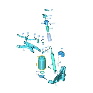 4G0 616 001 T חלקי חילוף לרכב באיכות גבוהה יחידת קפיצי מתלי אוויר אחורית 4G0 616 001 T קפיץ פניאומטי לאאודי A7 A6 C7