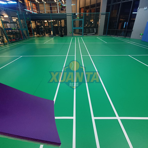 Suelo de Vinilo de PVC para Uso Deportivo, Impermeable, Antideslizante, de Linóleo y Goma, para Interiores, Canchas de Baloncesto - Product Image 2