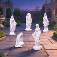 Nouvelle figurine artificielle blanche de la Vierge Marie, accessoire de décoration DIY, ornement suspendu pour micro-paysage de bureau