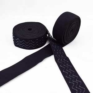 Deepeel WG006 3,8 см аксессуары для одежды своими руками растягивающаяся черная нейлоновая резиновая тесьма силиконовая Нескользящая эластичная лента - Product Image 5