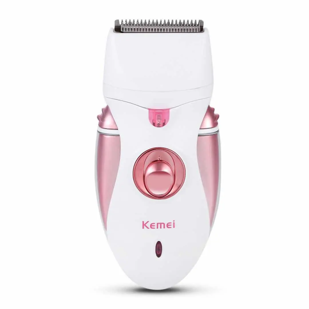 kemei KM-2530 lady body scraping shaver female waterproof razor hair shaver hair remover epilater and callous remover 4 in 1