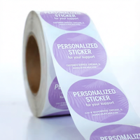 Autocollants de marque personnalisés, étiquettes d'emballage imperméables, impression de logo, produits en vinyle PVC, étiquette ronde premium en feuille d'or personnalisée
