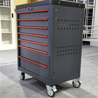 Chariot à outils robuste en acier, boîte à outils roulante à 7 tiroirs avec kit de 421 outils (LFF-TY05)