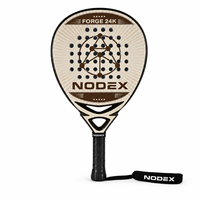 Raquette de padel NODEX 24K en fibre de carbone de qualité supérieure, forme diamant, marque personnalisée