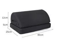 Oreiller de repose-pieds de jambe en forme de demi-cylindre de bureau antidérapant avec logo personnalisé pour sous le bureau au travail