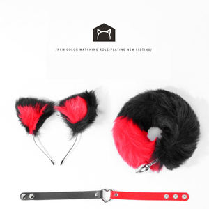 Set BDSM Divertente con Fascia per Capelli a Forma di Volpe, Collare e Plug Anale per Coppie - Product Image 2
