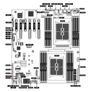 Placa Base para Servidor E-ATX MBD-H12DSI-N6/NT6 con Doble Socket SP3, Soporte para DDR4, Entrega Rápida, Buen Precio, E-ATX EPYC 7003/70 - Product Image 4