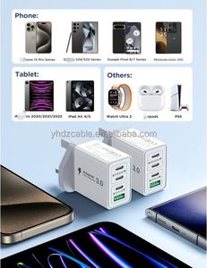 Hot Selling 40W Safety Wall Charger 3USB C+QC3.0 USB Multi Port Fast Charging Head for Samsung, Huawei iphone - Product Image 6
