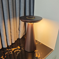 Lampe de table sans fil en aluminium avec télécommande, chargeur intégré 5200 mAh, minuterie et fonction de verrouillage, lampes de dîner rechargeables