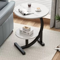 Vente chaude Table d'appoint ronde Mini balcon Petite table basse Armoire de rangement de chevet
