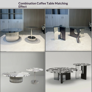 Base <span class=keywords><strong>per</strong></span> Tavolino da Caffè in Acciaio Inox di Lusso, Supporto Personalizzato <span class=keywords><strong>per</strong></span> Tavolino Laterale - Product Image 5