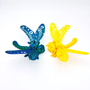 WANCAI OEM02025 Mignonne figurine de libellule imprimée en 3D, modèle en plastique, figurines de libellules personnalisées en usine, cadeaux de décompression pour enfants - Product Image 2