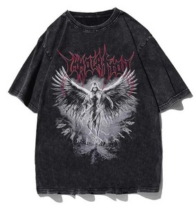 Camiseta Unisex de Attack Titan, Estilo <span class=keywords><strong>Anime</strong></span>, Corte Regular, Hip Hop, Streetwear, Vintage, Lavada, 100% Algodón, Manga Corta, Cuello Redondo, Verano - Product Image 5