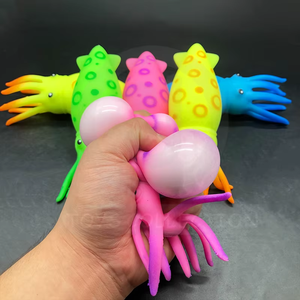 ของเล่นปลาหมึกยืดหยุ่น TPR นุ่มรุ่นใหม่สำหรับเด็ก ของเล่นบีบคลายเครียด - Product Image 4