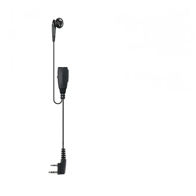 VITAI Earphone mata-mata E25J-K dengan pemakaian PTT nyaman Headphone Earphone Radio 2 arah Aksesori Headphone