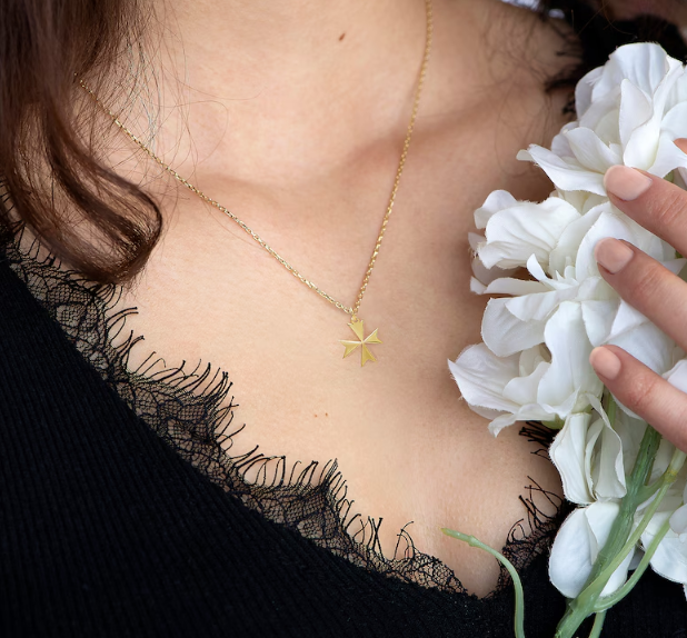 maltese cross pendant