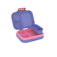 Große, beheizbare, auslaufsichere, BPA-freie, mikrowellengeeignete Lebensmittelbehälter-Bento-Lunchbox mit Plastikdeckel