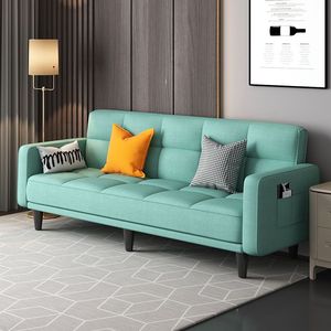 <span class=keywords><strong>Canapé</strong></span>-lit <span class=keywords><strong>convertible</strong></span> moderne en tissu 2-en-1, simple ou double, pliable, pour petit salon, appartement ou maison <span class=keywords><strong>de</strong></span> location - Product Image 4