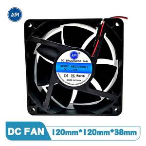 AM Standard 12038 120mm <span class=keywords><strong>120x120</strong></span> Laptop 48V DC Flujo axial Ventilador de refrigeración de mejor rendimiento 120x120x38mm - Product Image 2