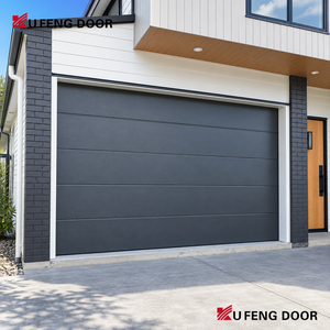 <span class=keywords><strong>Porte</strong></span> de <span class=keywords><strong>garage</strong></span> moderne en aluminium à lames, pliante, inclinable, pare-balles, coupe-vent, encastrée, pour villas de luxe - Product Image 6