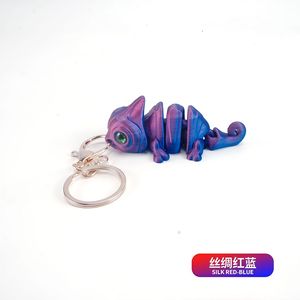 Llavero Camaleón 3D 2026 con Ojo Móvil de Simulación Multiarticulado, Regalo para Niños, Llavero Bonito para Coche - Product Image 3