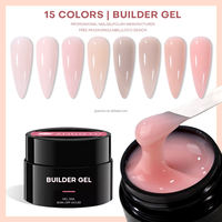 Gel dur UV LED non liquide pour construction d'ongles, gel de sculpture et d'extension nude, fournisseur OEM pour salons