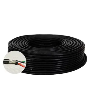 UL20549 10coresx26awg PUR sheath multi cores tinned copper wire shielded high flexible drag towline control cable