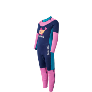 Combinaison rose une pièce à manches longues pour filles personnalisée combinaisons pour enfants combinaison <span class=keywords><strong>de</strong></span> plongée en néoprène pour enfants - Product Image 2