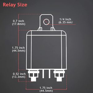 Relé de arranque para coche, 12V, 200A, JDQ200A, para reemplazo, reparación, uso general - Product Image 4