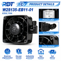 Ventilateur axial industriel AC pour armoire de refroidissement de variateur de fréquence (VFD) W2S135-EB11-01 230VAC 172mm à roulement à billes pour dissipation thermique des armoires