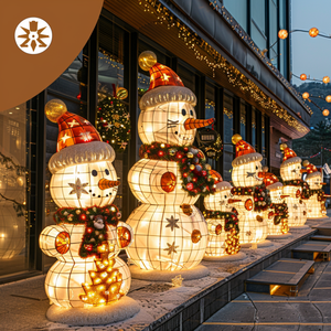 مول ، رجل ثلج مضيء ثلاثي الأبعاد ، عيد الميلاد - Product Image 3